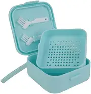 Aligner Case - Portable Silicone Slim Retainer Holder - Personal Orthodontic Supplies Braces Box Draining for Men, Women