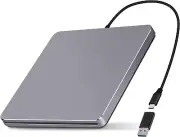 External DVD Drive USB C SuperDrive for Apple, Slot-in CD Drive for Mac Portable