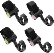 IWOWHERO 4 Pcs Stroller Hooks Durable Hangers for Easy Attachment and Rotation for Stroller Jogging Use Convenient Accessories