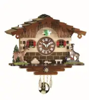 Kuckulino Black Forest Clock Swiss House with quartz movement a.. TU 2036 PQ NEW