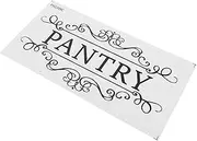 Luxshiny Laundry Sign Pantry Door Sticker Business Door Decals Bathroom Wall Decal Sticker Easy Peel Stick Removable Set of 4