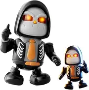 Electric Robot Toy, Halloween Skeleton Pumpkin Robot with Music, Prank Toys Party Favors for Boys Girls Holiday Birthday Indoor Travel School Classroom Kindergarten