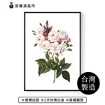 花語 • 白玫瑰-畫/植栽/花/客廳掛畫/辦公桌裝飾/玄關/複製畫