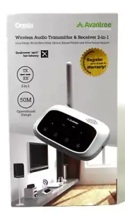 Avantree BTTC500WUS Long Range Low Latency Bluetooth Transmitter Receiver New
