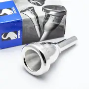 Stork BT6 Heavy Weight Large Shank Silver Trombone Mouthpiece
