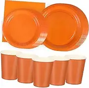 VICASKY 1 Set Bright Party Tableware Thickened Paper Plates Paper Cups Napkins for Birthdays Events Gatherings Easy Cleanup Cheerful Design