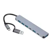 7 in 1 TypeC Hub USB Adapter Charging Dock USB Charging Adapter Splitters