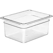 CAMBRO 1/2 GN POLYCARBONATE HOTEL PAN, 6" DEEP, 6PK CLEAR 26CW-135