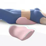 Lumbar Support Pillow Memory Foam Cushion-Pink