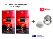2 x Vietnamese Trung Nguyen GOURMET BLEND Ground Coffee 500g + Coffee Filter