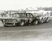 Vintage 8X10 Daytona 1970 Vince Gimondo Camaro & Ford GT40 Auto Racing Photo
