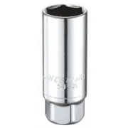 Westward Spark Plug Socket,21 mm, Steel 54PR26 Westward 54PR26 0194484306373