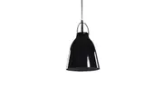 Cecilia Modern Classic Industrial Metal Cone Pendant Light Lamp - Black.