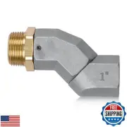 1" NPT Swivel, 360° Fuel Hose Connector, Multi-Plane Injection Nozzle 1-Inch