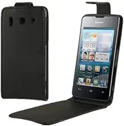 LYX Vertical Flip Leather Case for Huawei G510 (Black) Shockproof