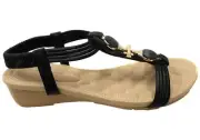 Womens Bellissimo Maya 2 Comfortable Low Wedge Sandals - ModeShoesAU