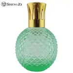 (350ML)大玻璃薰香精油瓶(圓鑽淺綠) 玻璃薰香瓶 薰香瓶 玻璃瓶