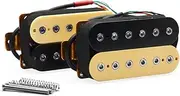 SHENGSUI Neck+Bridge Pickup Set Ceramic Double Coil Humbucker Pickups for Electric Guitar Pickup Replacement Zebra