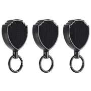 Retractable Keychain with Steel Wire , Multitool Carabiner Badge Holder,9686