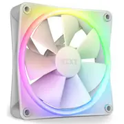 NZXT F120 RGB DUO White 120mm Dual Sided RGB FAN, Single pack, Requires NZXT RGB lighting Controller [RF-D12SF-W1]