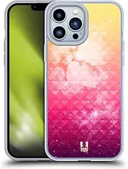 Head Case Designs Printed Orange and Berries Studded Ombre Gel Case [Military Grade Protection] Compatible with Apple iPhone 13 Pro Max