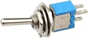KLVN SMTS-102 Light Blue Sub-Miniature Toggle Switch ON-ON SPDT 3-Pins 3A 125VAC 1.5A Amps 250VAC DL(10PCS)