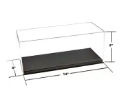Showcase Acrylic Display Case Black Base "Mijo Exclusives" 1/18 CARZ