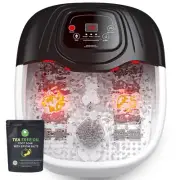 Foot Spa Bath Massager with Heat, Epsom Salt,Bubbles, Vibration and Red Light...