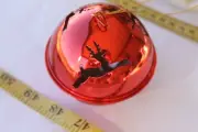 80mm Craft Bell Reindeer Cut out Red Craft Supplies Qty. 1