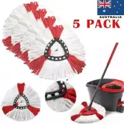 5 PACK For Vileda Turbo Refill Microfibre Mop Set, Spin Mop Head Replacement AU