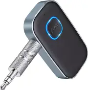 COMSOON Bluetooth AUX Adapter for Car, Noise Reduction Small, Black+Gray
