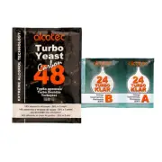 Alcotec 48 Hour Turbo Carbon Yeast w/ Klar Clear Spirit Making Home Brew