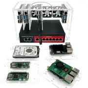 8 Slot Cluster Cloudlet:For Raspberry Pi5, 4B and other single board computer