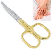 3.5" Gold Plated Curved Nail Scissors