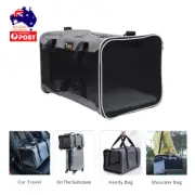 Foldable Pet Carrier Cat Dog Soft Crate Cage Portable Travel Bag Car Kennel