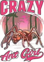 Ants Notebook: Crazy Ant Girl Ants Farm Fire / 6x9 Inches / 120 graph sites Sites