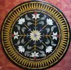 36 Inches Dining Table Top with Pietar Dura Art Marble Patio Table for Garden
