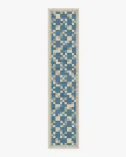 75' x 365' | Machine Washable Runner Rug | Kid & Pet Friendly | Indoor Rug | Blake Blue Rug | Ruggable