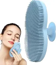 Face Scrubber Silicone, Shower Brush for Body, Handheld Bath Scrubber for Women Men Home, Soft Face and Egg Cleansing Brush