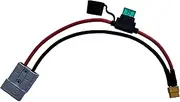 Custom Cable 50A Anderson to XT30/XT60/XT90 Connector with Inline Blade Fuse (XT Size: XT90, XT Gender: Female, 3m)