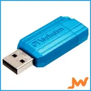 Verbatim PinStripe 16GB USB 2.0 Flash Drive - Blue