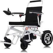 Lightweight Electric Wheelchair, Brushless Powerful Motor All-terrain, Foldable Electric Portable Wheelchair For The Elderly, 24V/8AH Lithium Battery