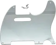 Dopro 5 Holes Vintage Telephoto Guitar Pickguard Pickguard Pickguard Fits USA/Mexican Fender Telecaster Silver 1 Ply