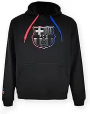 FC Barcelona Hoodie BARÇA EBLACK Licensed - Adult Size XXL, Black, XXL