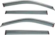 QVQOCUKS Window Rain Guards Vent Shades Compatible for Jeep Guider 2017-2022 Window Visor Ventilation Deflector