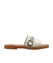 Chloé Woody Flat Mules 35,36,37,38,39,40,41 Nude