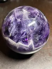 Chevron Dream Amethyst Sphere Ball Orb 67.8mm 426g