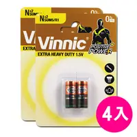 在飛比找PChome24h購物優惠-Vinnic 5號電池 1.5V (4入)