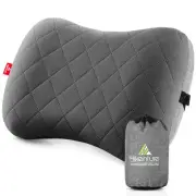 Ultralight Inflatable Pillow with Removable Cover for Neck Lumber Support - U...