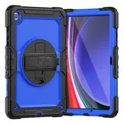 MCC Shockproof Samsung Galaxy Tab A9+ Plus 11" Strap Case Cover Coloured PC X210 X215 [Dark Blue]